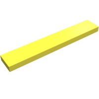6636 - Tile 1 x 6 with Groove - Bright Light Yellow