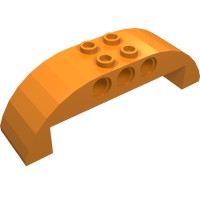 11290 - Slope Curved 2 x 8 x 2 Double - Orange