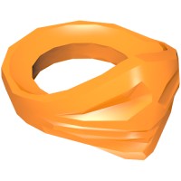 15619 - Minifig Neckwear Bandana (Ninjago) - Orange