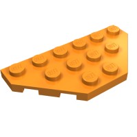 2419 - Wedge Plate 3 x 6 Cut Corners - Orange