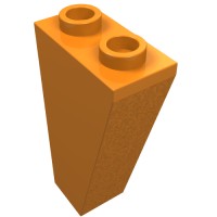 2449 - Slope Inverted 75Â° 2 x 1 x 3 - Orange