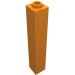2453a - Orange - Brick 1 x 1 x 5 with Blocked Open or Hollow Stud
