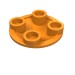 2654 - Plate Round 2 x 2 with Rounded Bottom [Boat Stud] - Orange
