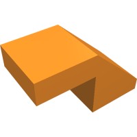 28192 - Slope 45Â° 2 x 1 with 2/3 Inverted Cutout and no stud - Orange