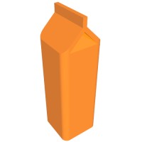 33011a - Belville / Scala, Food, Milk Carton - Orange