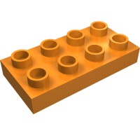 40666 - Duplo Plate 2 x 4 - Orange