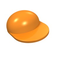4485 - Hat / Cap Long Peak [Plain] - Orange