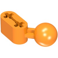 50923 - Technic Beam 1 x 2 with Ball Joint Angled - Orange