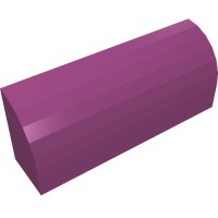 10314 - Brick Curved 1 x 4 x 1 1/3 No Studs - Magenta
