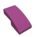 11477 - Slope Curved 2 x 1 No Studs [1/2 Bow] - Magenta