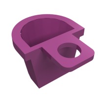 4523 - Minifig Neckwear Basket [D Style] - Magenta