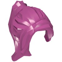 62696 - Hair Ponytail Long with Side Bangs - Magenta