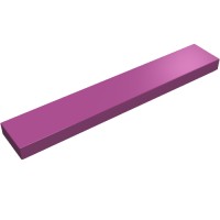 6636 - Tile 1 x 6 with Groove - Magenta