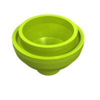 15395 - Brick Round 2 x 2 Dome Bottom [Open Stud] - Lime