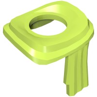 25376 - Minifig Neckwear Long Scarf Wrapped Around Neck - Lime