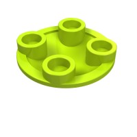 2654 - Plate Round 2 x 2 with Rounded Bottom [Boat Stud] - Lime