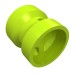 30027b - Lime - Wheel 8 x 9 with Hole Notched for Wheels Holder Pin