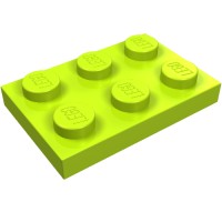 3021 - Plate 2 x 3 - Lime