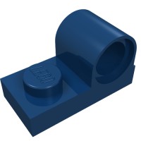 11458 - Plate Special 1 x 2 with Pin Hole on Top - Dark Blue