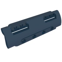 11954 - Technic Panel Curved 11 x 3 with 10 Pin Holes through Panel Surface - Dark Blue