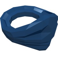 15619 - Minifig Neckwear Bandana (Ninjago) - Dark Blue
