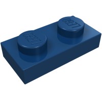 3023 - Plate 1 x 2 - Dark Blue