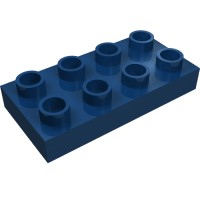 40666 - Duplo Plate 2 x 4 - Dark Blue