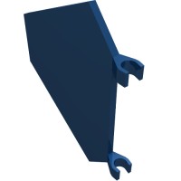 51000 - Flag 5 x 6 Hexagonal with C Clips - Dark Blue