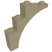 14395 - Dark Tan - Brick Arch 1 x 5 x 4 [Continuous Bow, Raised Underside Cross Supports]