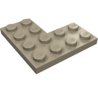 2639 - Plate 4 x 4 Corner - Dark Tan