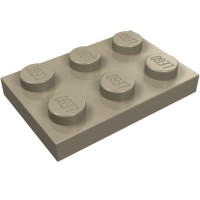 3021 - Plate 2 x 3 - Dark Tan