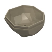 30294 - Rock Boulder, Bottom - Dark Tan