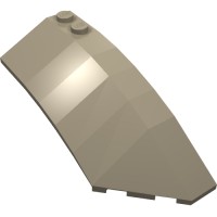 41749 - Wedge Curved 8 x 3 x 2 Open Right - Dark Tan