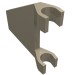 44676 - Flag 2 x 2 Trapezoid with Flat Area between Clips - Dark Tan
