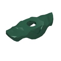 11438 - Minifig Neckwear Armour Breastplate with Shoulder Ridges - Dark Green