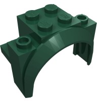 18974 - Wheel Arch, Mudguard 4 x 2 1/2 x 2 1/3 - Dark Green