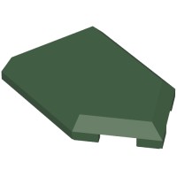 22385 - Tile Special 2 x 3 Pentagonal - Dark Green
