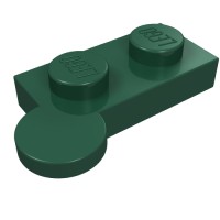 2430 - Hinge Plate 1 x 4 Swivel Top [Solid Pin] - Dark Green