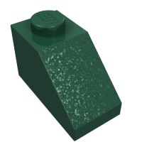3040b - Slope 45Â° 2 x 1 with Bottom Pin - Dark Green