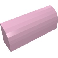 10314 - Brick Curved 1 x 4 x 1 1/3 No Studs - Bright Pink