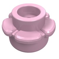 24866 - Plant, Flower, Plate Round 1 x 1 with 5 Petals - Bright Pink