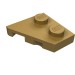 24307 - Pearl Gold - Wedge Plate 2 x 2 Right