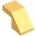 28192 - Pearl Gold - Slope 45Â° 2 x 1 with 2/3 Inverted Cutout and no stud