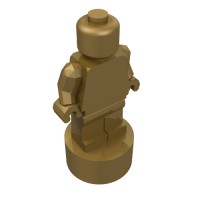 90398 - Minifig Trophy Statuette - Pearl Gold