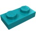3023 - Plate 1 x 2 - Dark Turquoise