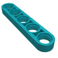 32017 - Technic Beam 1 x 5 Thin - Dark Turquoise