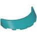 35299 - Windscreen 3 x 6 x 1 Curved with Rectangular Stud Holder in Bottom - Dark Turquoise