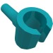 3820 - Minifig Hand - Dark Turquoise