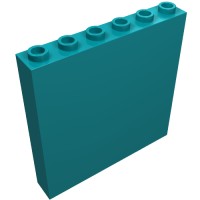 59349 - Panel 1 x 6 x 5 - Dark Turquoise