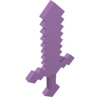 18787 - Weapon Sword Blocky - Medium Lavender